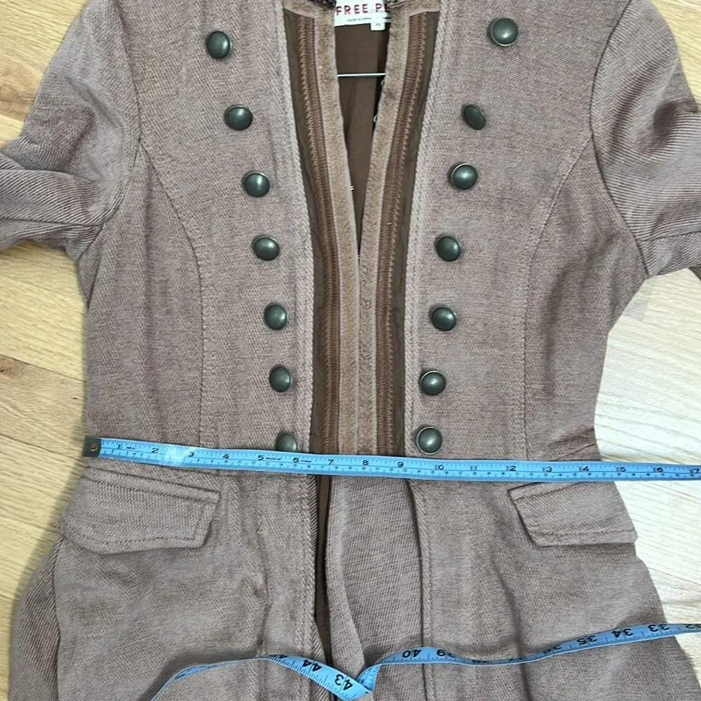 Free People Dusty Rose Military-Style Jacket